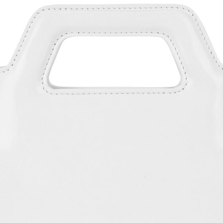 Ferragamo Mini Wanda Leather Top-Handle Bag White