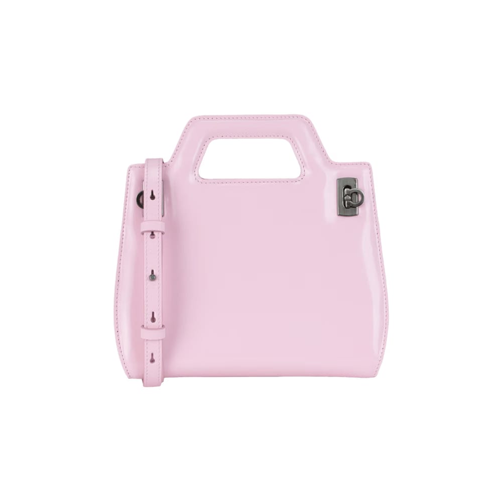 Ferragamo Mini Wanda Leather Top-Handle Bag Light Pink