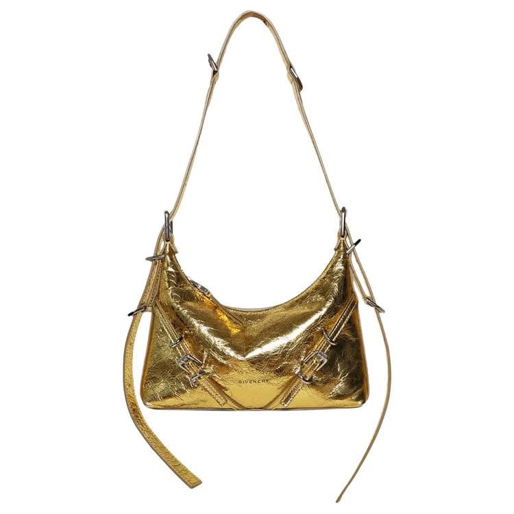 Givenchy Voyou Mini Leather Shoulder Bag Golden