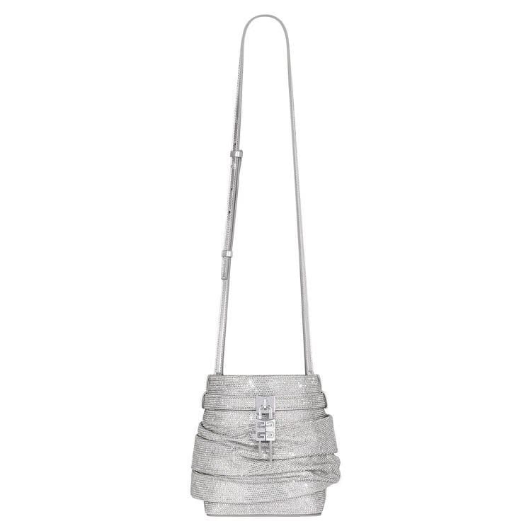 Givenchy Shark Lock Bucket Bag Light Silvery
