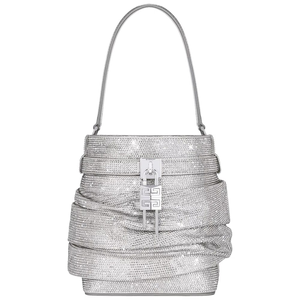 Givenchy Shark Lock Bucket Bag Light Silvery