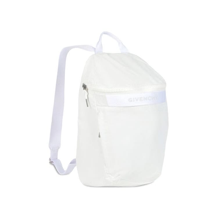 Givenchy G-Treck Backpack In Reflective Nylon White