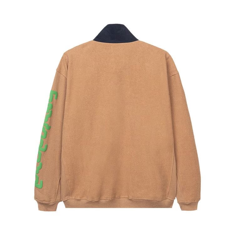 Brain Dead Global Works Snap Mock Neck Pullover Brown