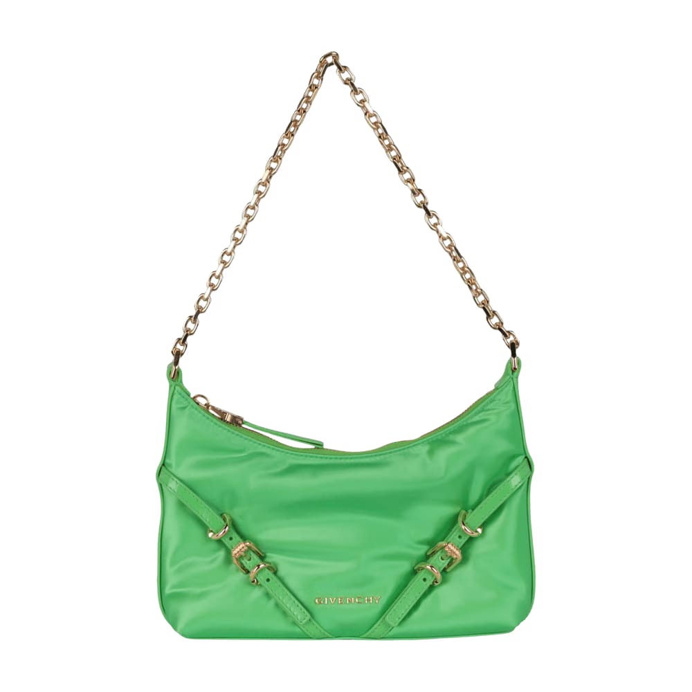 Givenchy Mini Voyou Satin Party Shoulder Bag Absynthe Green