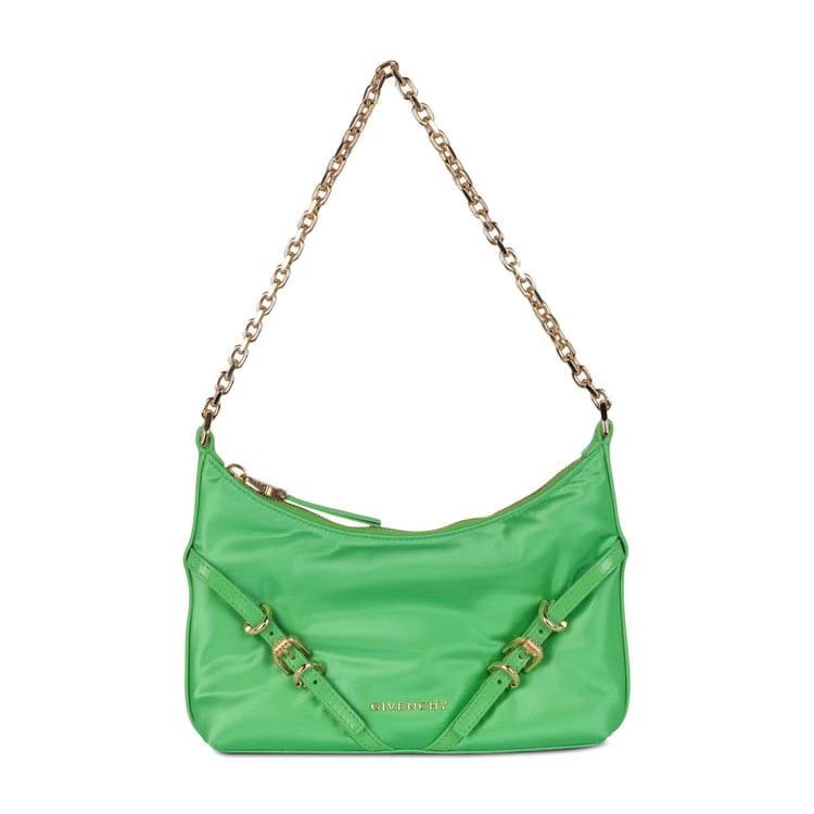 Givenchy Mini Voyou Satin Party Shoulder Bag Absynthe Green