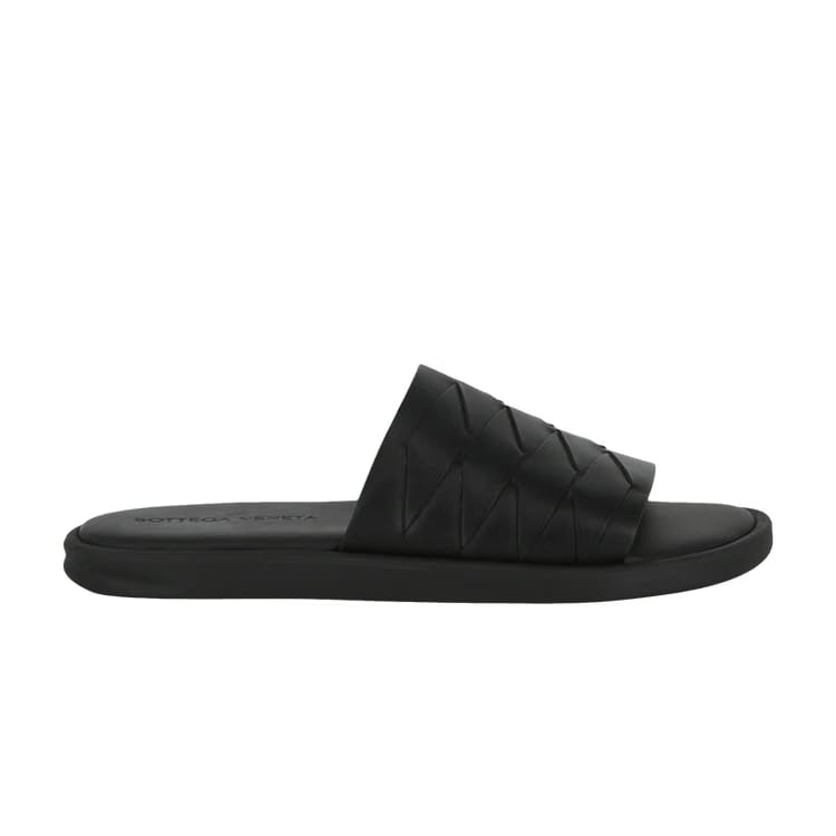 Bottega Veneta Leather Slide Nero