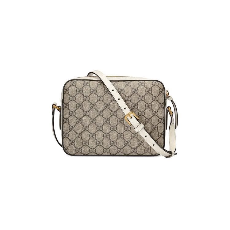 Gucci Horsebit 1955 Small Shoulder Bag White/Beige/Ebony