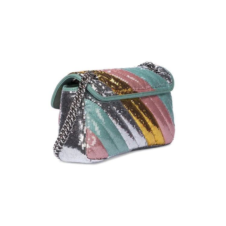Gucci GG Marmont Small Sequin Shoulder Bag Multicolor