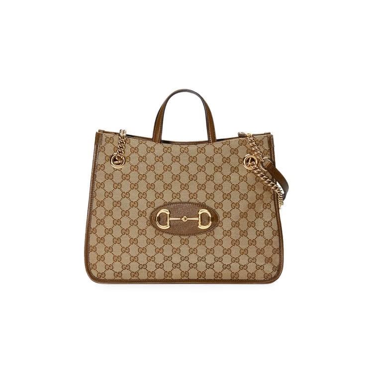 Gucci Horsebit 1955 Medium Tote Bag Beige