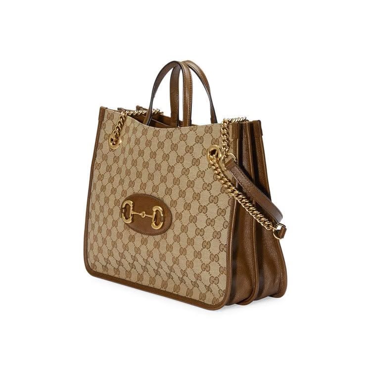 Gucci Horsebit 1955 Medium Tote Bag Beige