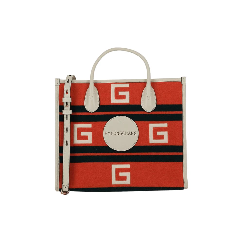 Gucci Pyeongchang Small Embroidered Tote Bag Multicolor