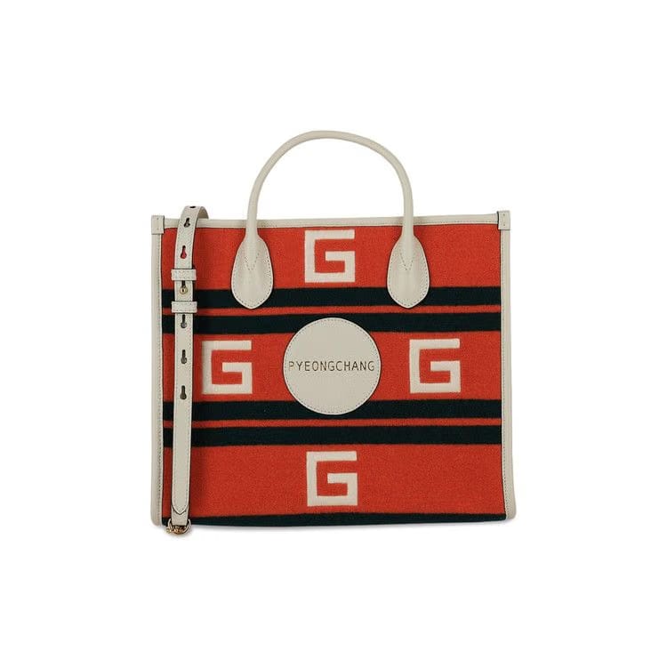 Gucci Pyeongchang Small Embroidered Tote Bag Multicolor