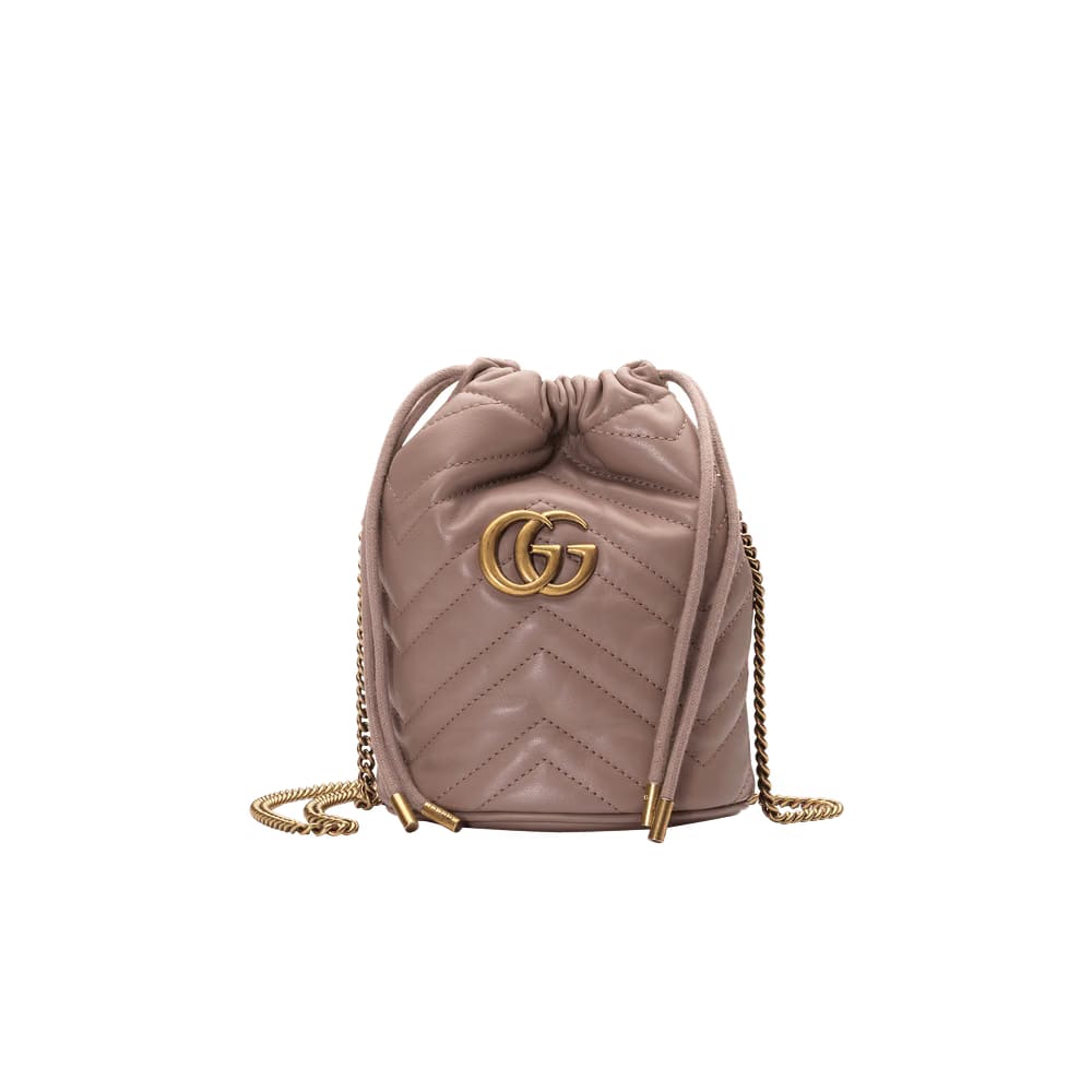 Gucci GG Marmont 2.0 Mini Bucket Bag Porcelain Rose