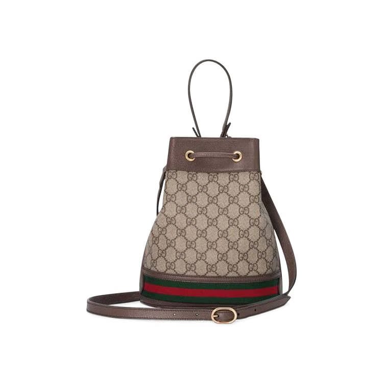 Gucci Ophidia Small Bucket Bag Beige