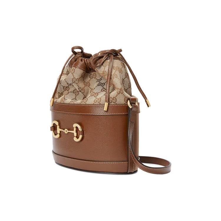 Gucci Horsebit 1955 Bucket Bag Brown