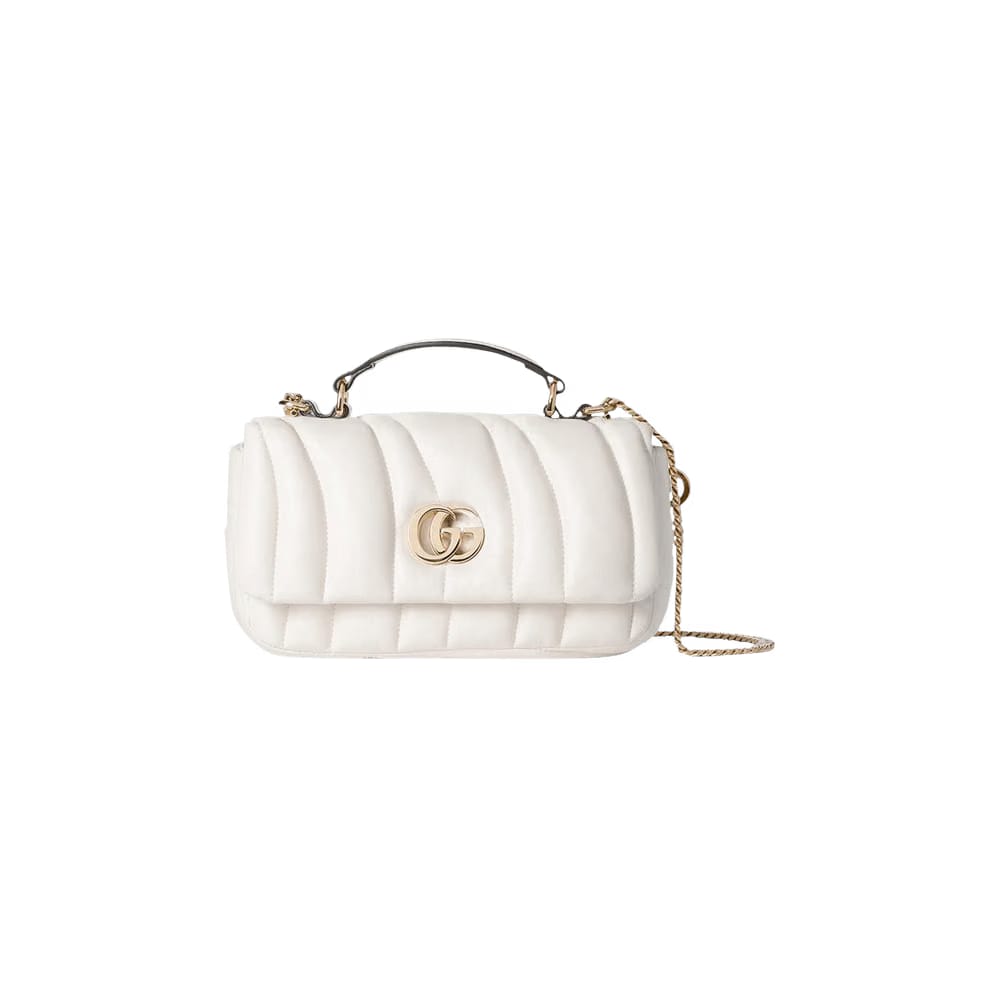 Gucci Milano Mini Top Handle Bag Off White