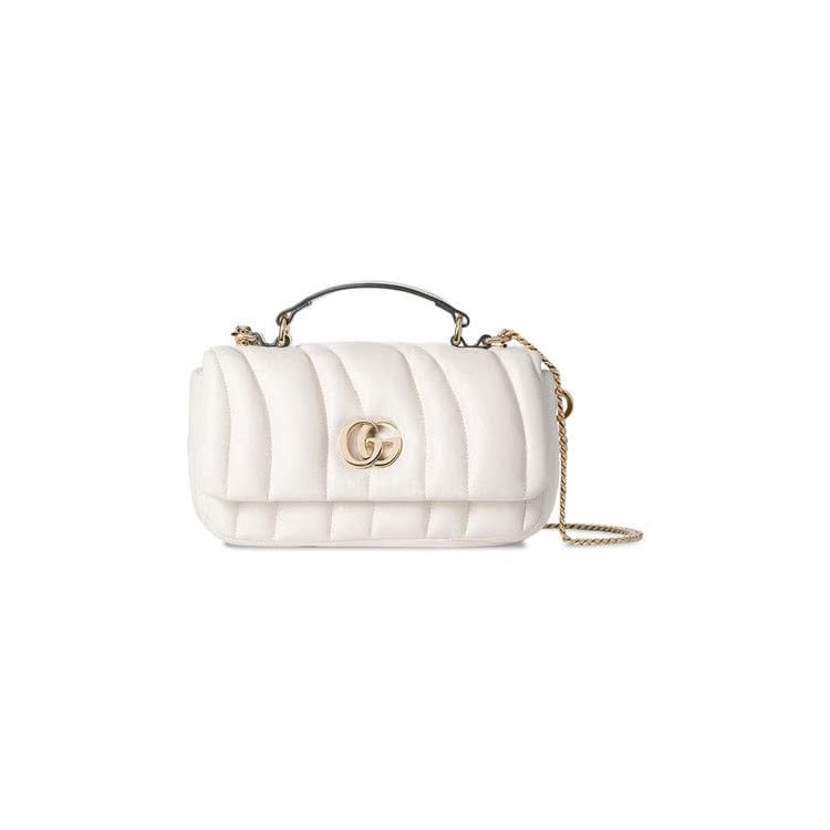 Gucci Milano Mini Top Handle Bag Off White