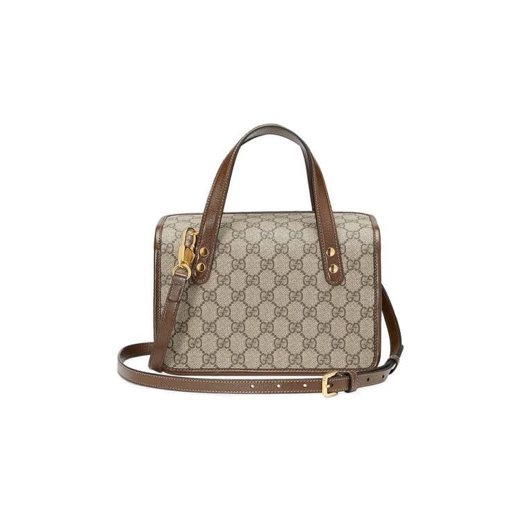 Gucci Horsebit 1955 Mini Top Handle Bag Brown