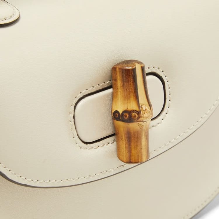 Gucci Bamboo 1947 Mini Top Handle Bag White