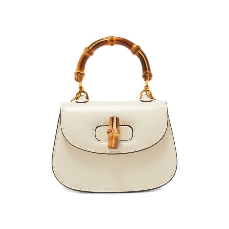 Gucci Bamboo 1947 Mini Top Handle Bag White
