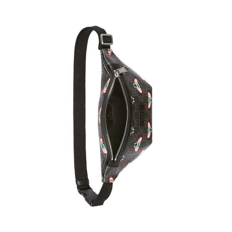 Gucci Bestiary Belt Bag With Bees Black