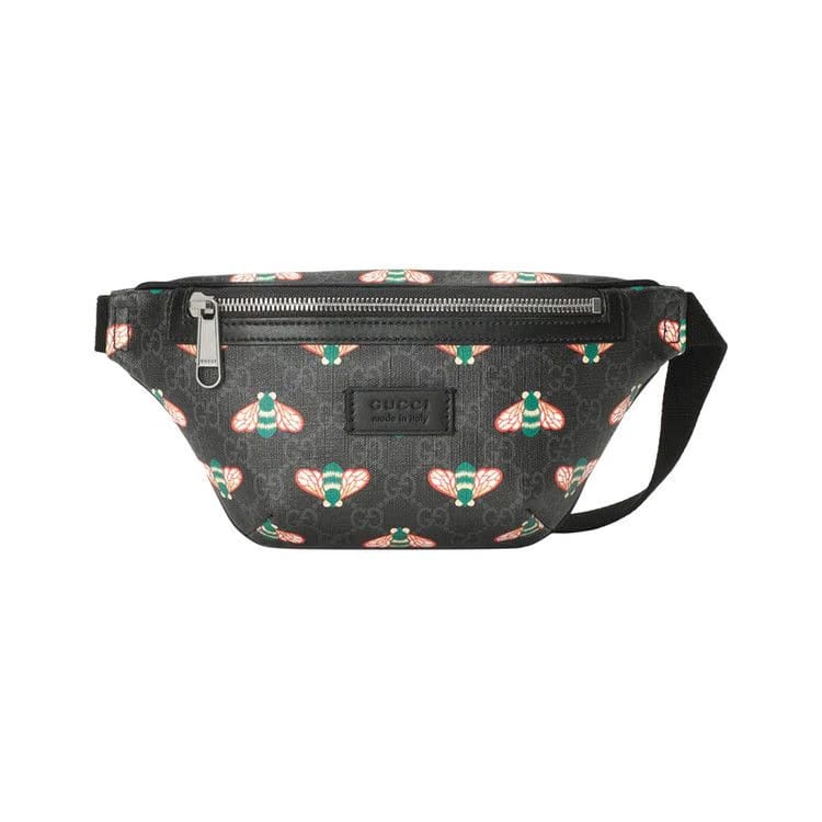 Gucci Bestiary Belt Bag With Bees Black