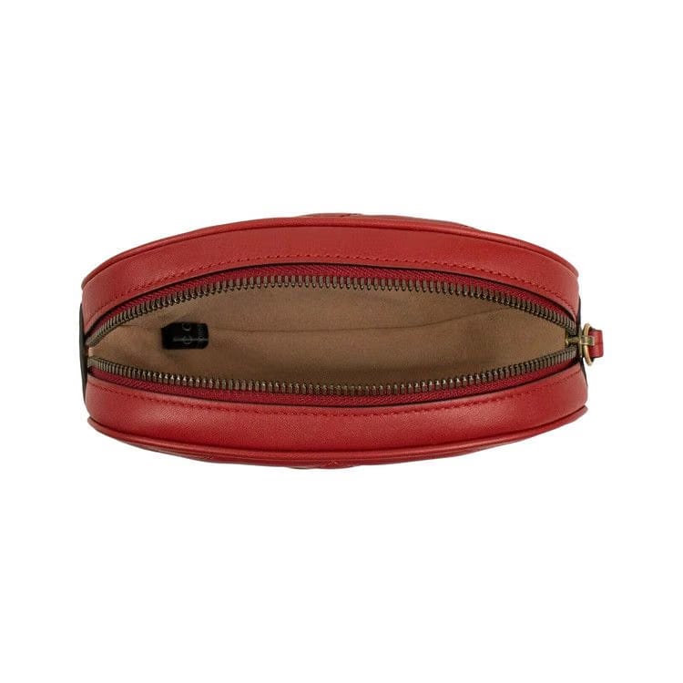 Gucci Quilted Leather GG Marmont Matelassé Belt Bag Red