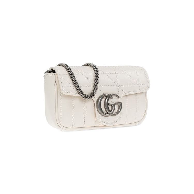 Gucci GG Marmont Super Mini Bag White