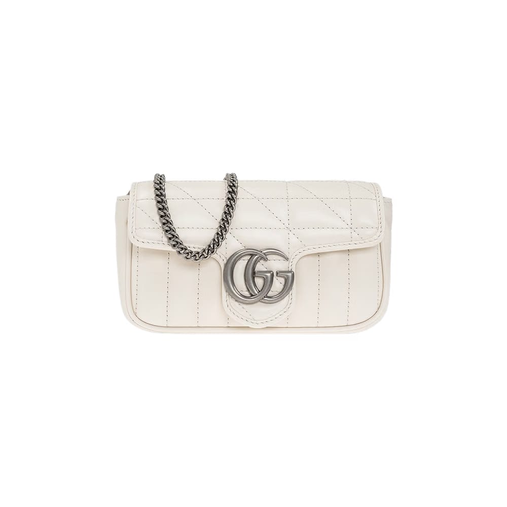 Gucci GG Marmont Super Mini Bag White