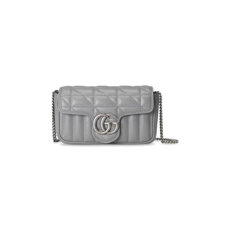 Gucci GG Marmont Super Mini Bag Deep Grey