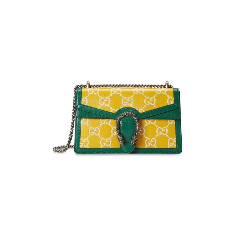 Gucci GG Marmont Super Mini Bag Yellow/Green
