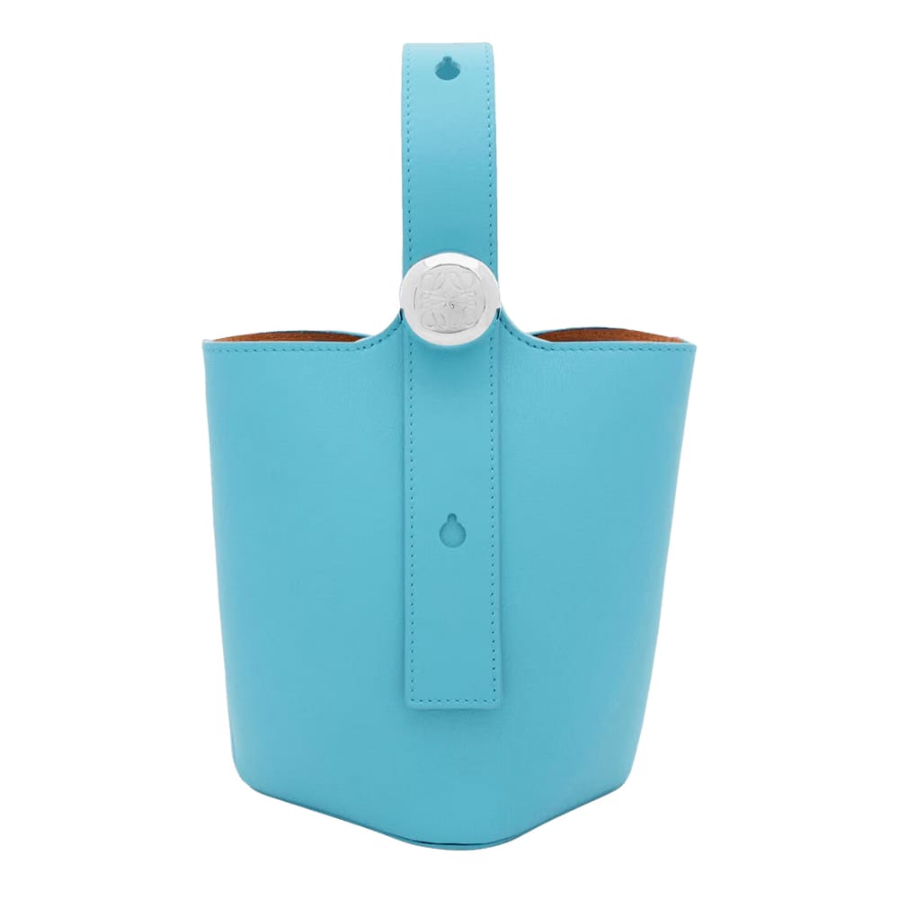 Loewe Mini Pebble Bucket Bag Sky Blue