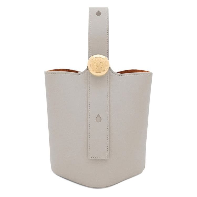 Loewe Pebble Bucket Bag Shell Grey