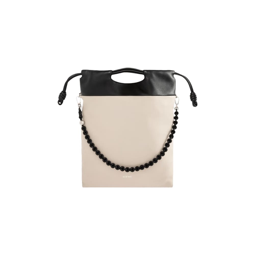Loewe Flamenco Purse Tote Light Ghost/Black