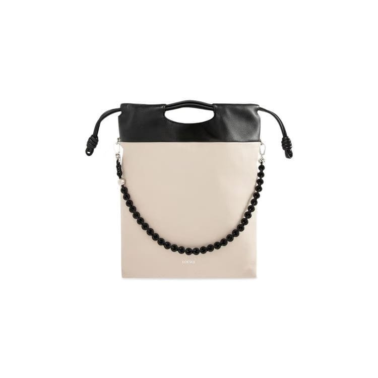 Loewe Flamenco Purse Tote Light Ghost/Black