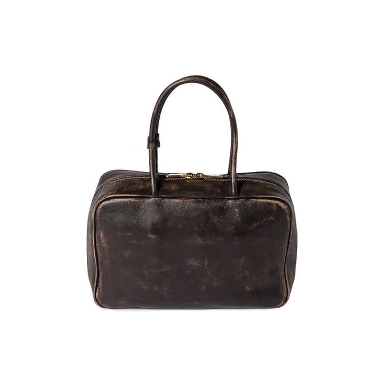 Miu Miu Beau Old Leather Bag Caffe