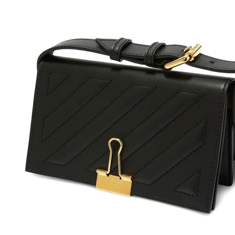 Off-White Cross 21 Shoulder Bag Black/Gold