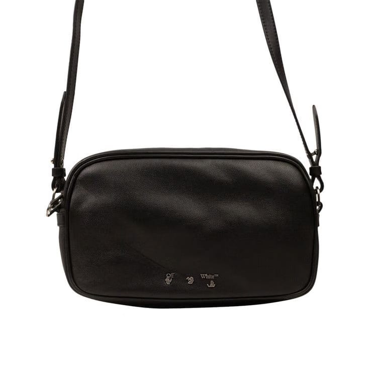Off-White Leather Shoulder Bag Black