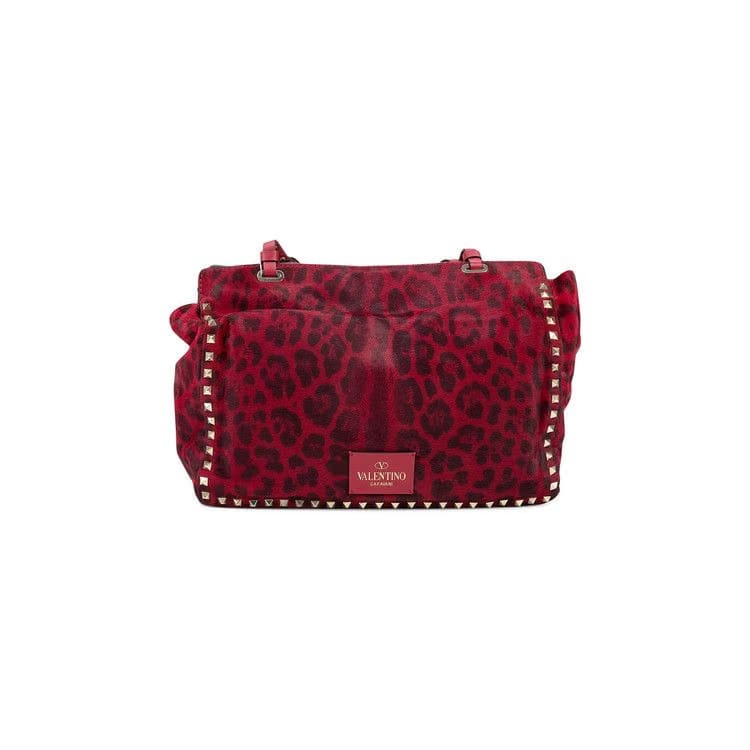 Valentino Rockstud Tote Red