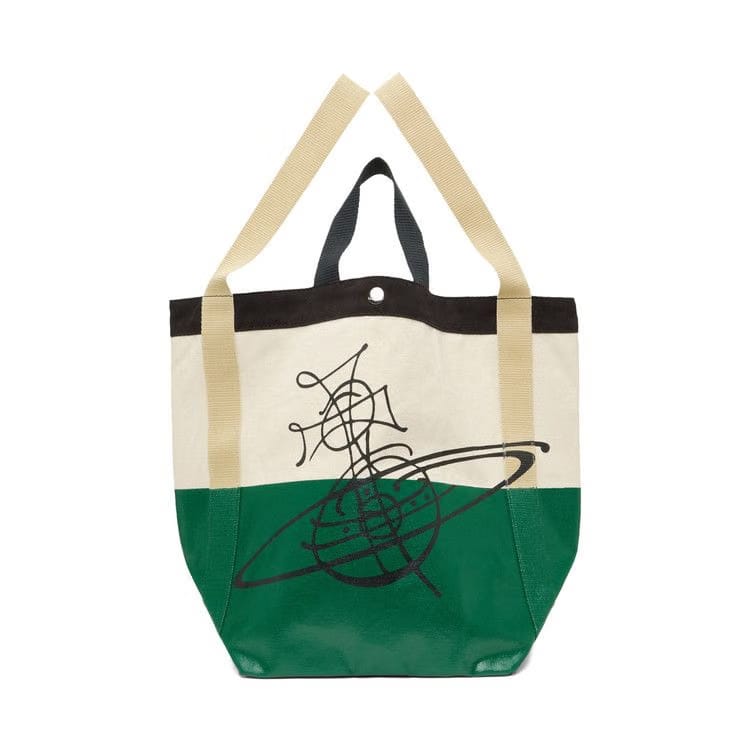 Vivienne Westwood Worker Runner Holdall Tote Beige/Green
