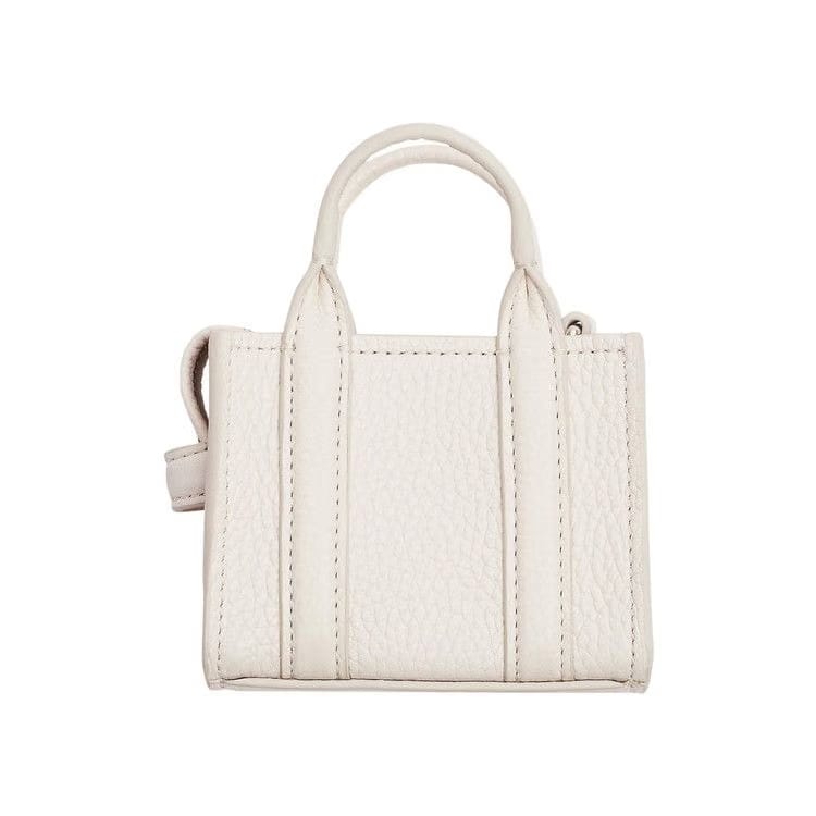 Marc Jacobs Nano Tote Charm Bag Cotton/Silver