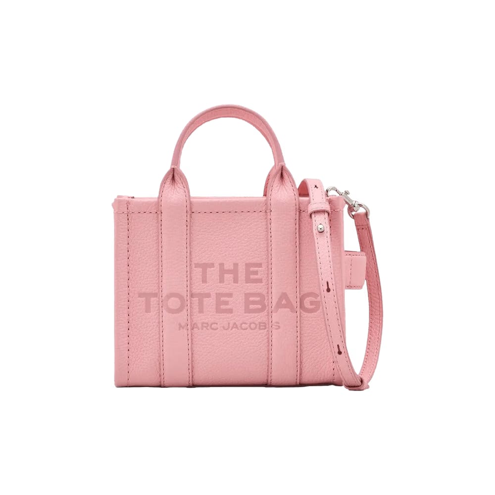 Marc Jacobs The Crossbody Leather Tote Bag Ribbon Pink