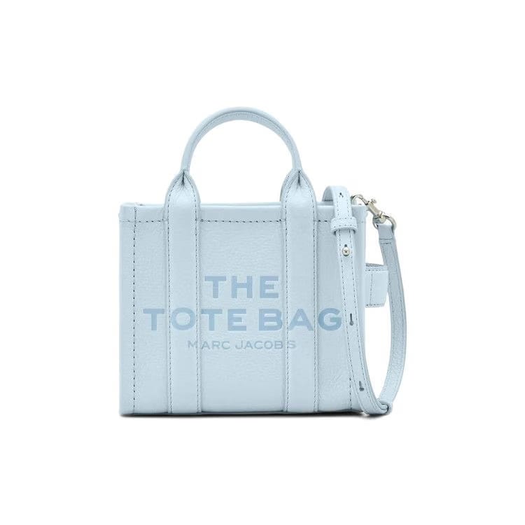 Marc Jacobs The Crossbody Leather Tote Bag Cloud Blue
