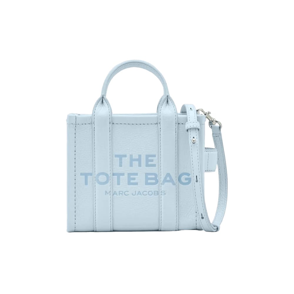 Marc Jacobs The Crossbody Leather Tote Bag Cloud Blue