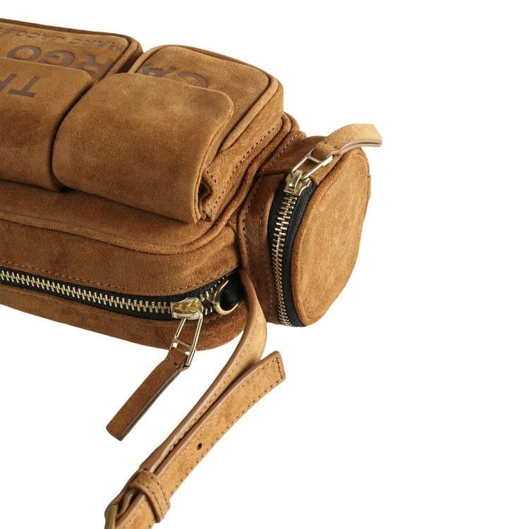 Marc Jacobs The Shoulder Suede Cargo Bag Copper