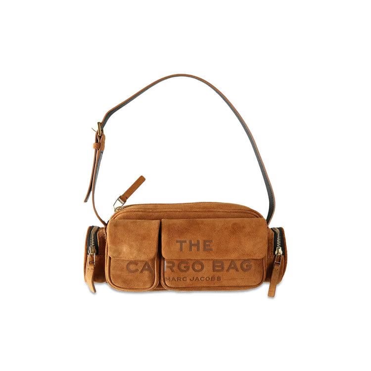 Marc Jacobs The Shoulder Suede Cargo Bag Copper
