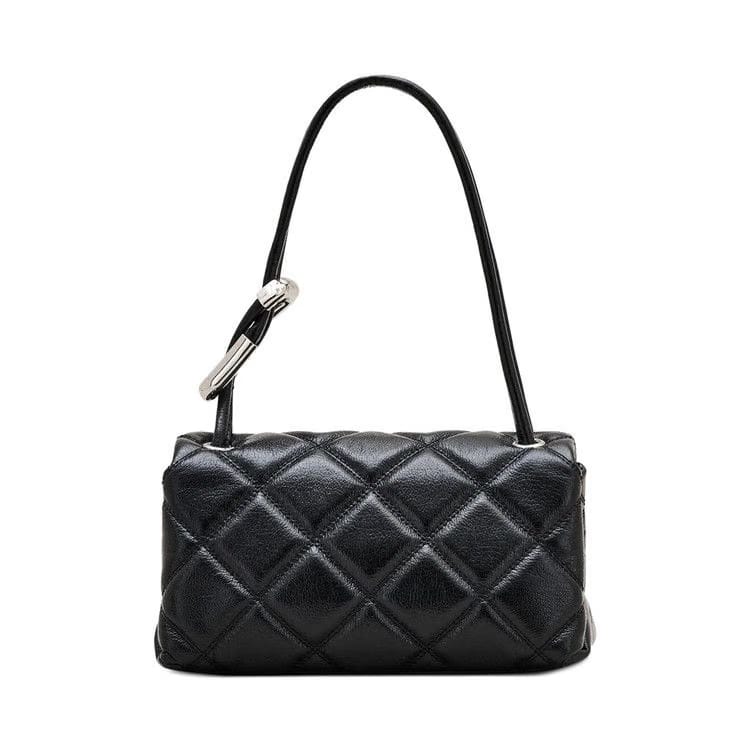 Marc Jacobs Mini Quilted Leather Dual Shoulder Bag Black