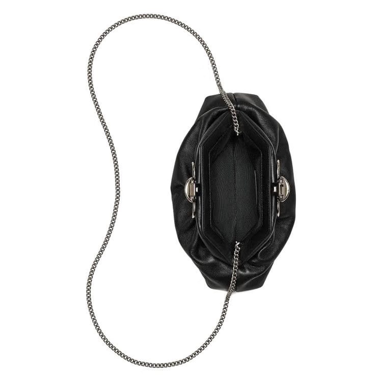 Marc Jacobs The Small Claw Clip Clutch Bag Black