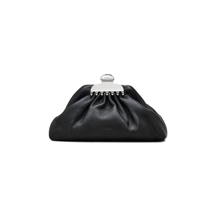 Marc Jacobs The Small Claw Clip Clutch Bag Black
