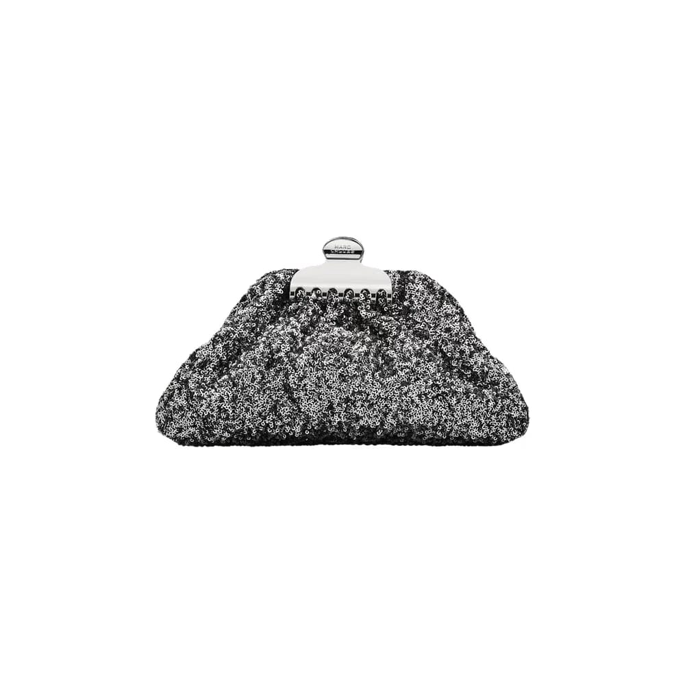 Marc Jacobs The Small Claw Clip Clutch Bag Silver